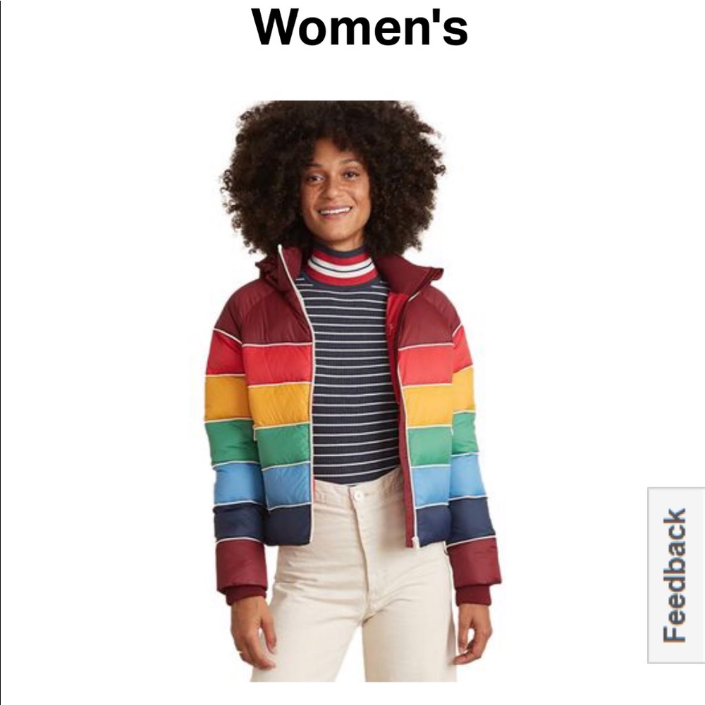 Marine Layer rainbow puffer